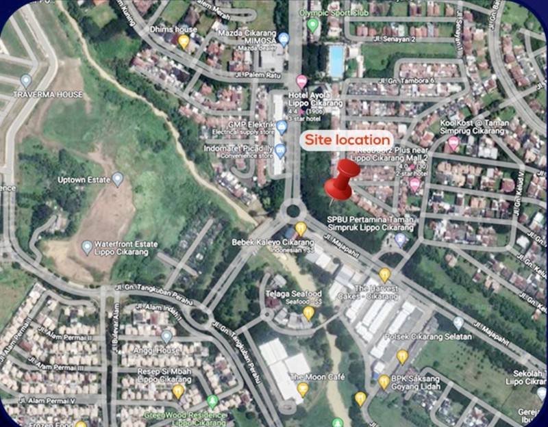 Dijual Sebidang Tanah di Jalan Majapahit, Lippo Cikarang