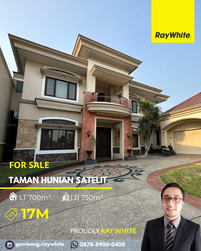 Rumah private pool taman hunian Satelit Surabaya barat