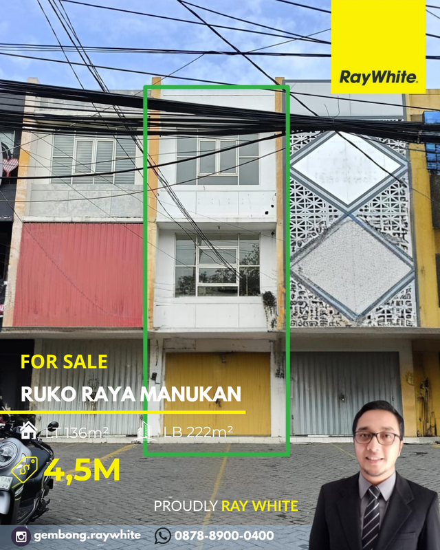 Ruko Siap Pakai Nol Jalan Raya Manukan Tama Surabaya