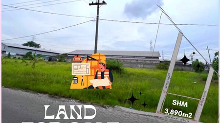 Tanah Kavling Luas + Izin Industri, Lokasi Premium Benowo Surabaya