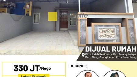 Dijual Rumah di Citra Indah Residence Kota Palembang