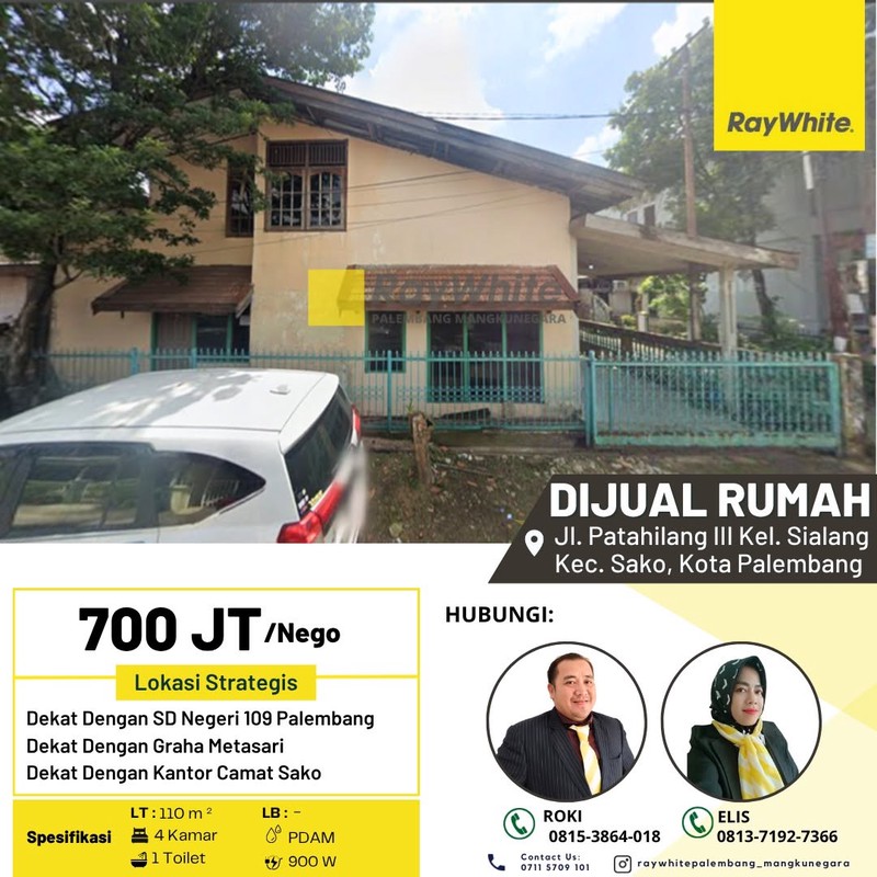 Dijual Rumah di Jl. Patahilang III