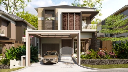 Rumah Villa Estetik 2 Lantai Mewah Tdk Nempel Kiri Kanan Dan Ada Backyard Di Sentul City