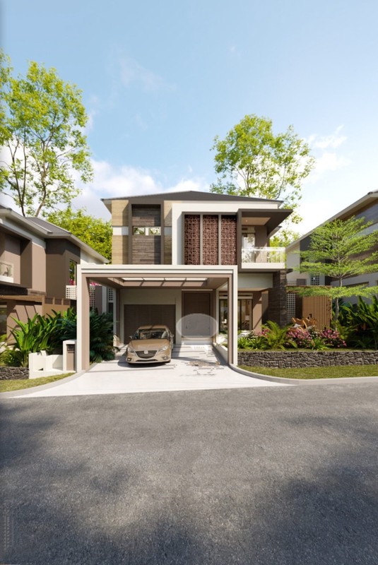 Rumah Villa Estetik 2 Lantai Mewah Tdk Nempel Kiri Kanan Dan Ada Backyard Di Sentul City