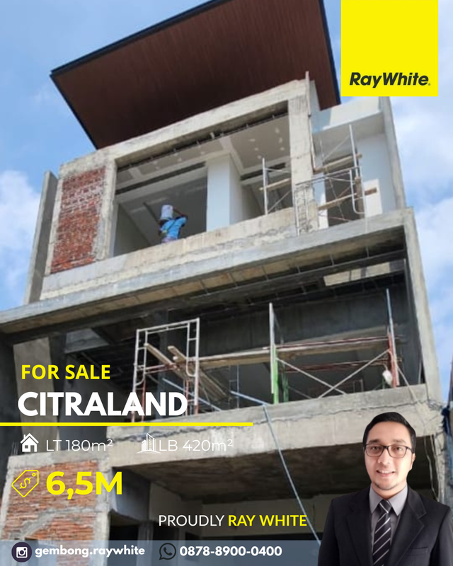 Rumah Baru gress lokasi TerDEPAN citraland utama dekat Gwalk