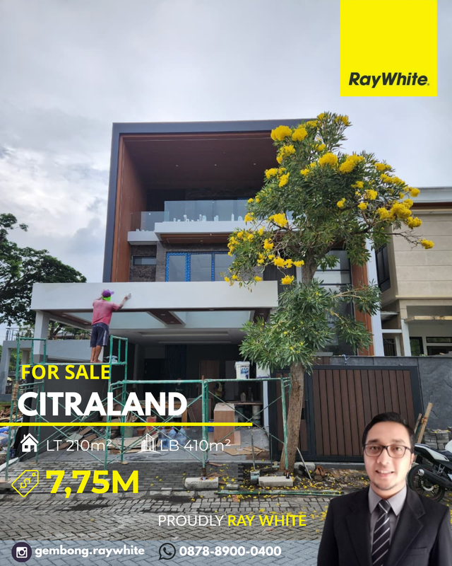 Rumah Modern Mewah Private LiFT Woodland Citraland 