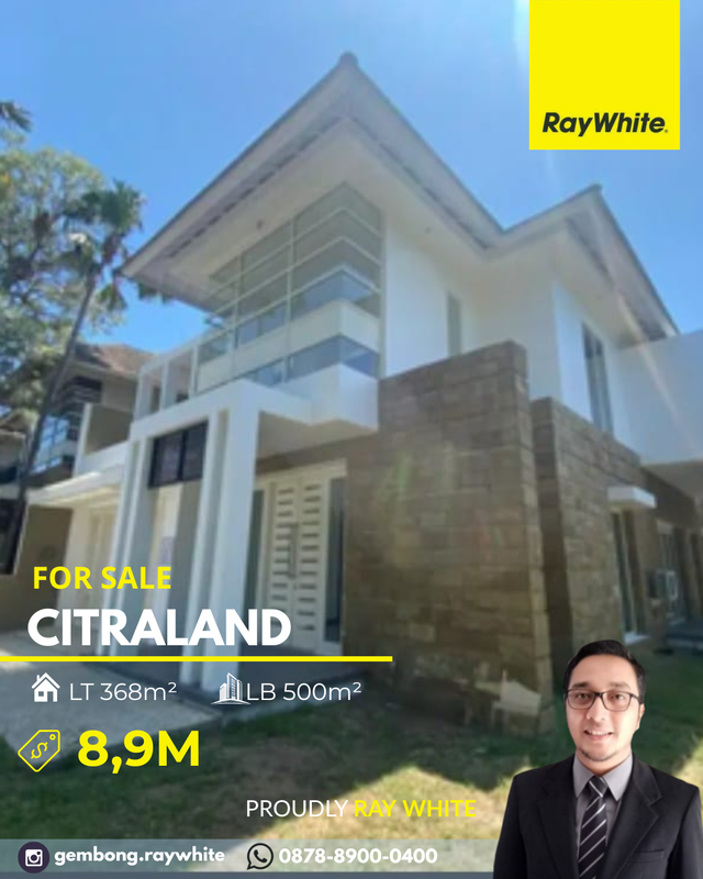 Rumah Modern Minimalis design Diamond Hill Citraland Surabaya Barat 