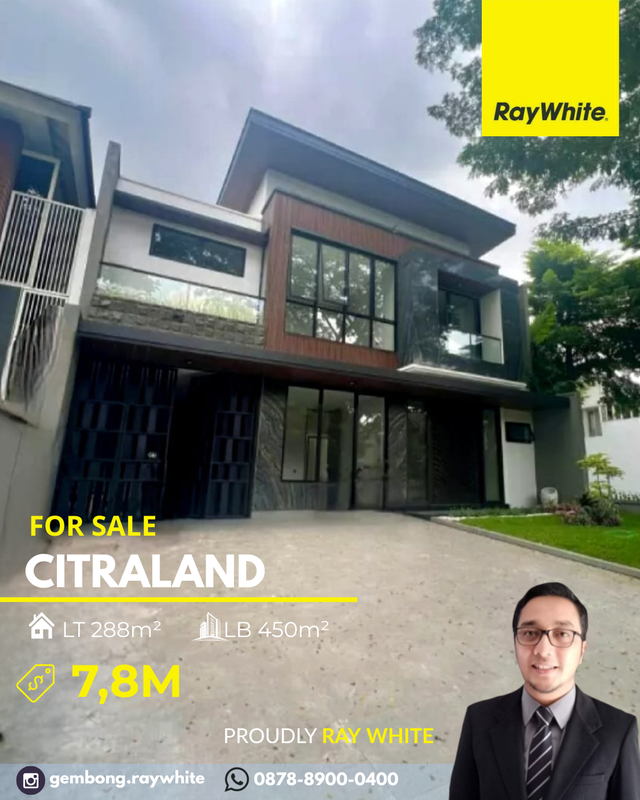 Rumah New Gress Row Jalan Luas Eastwood Citraland Surabaya Barat 