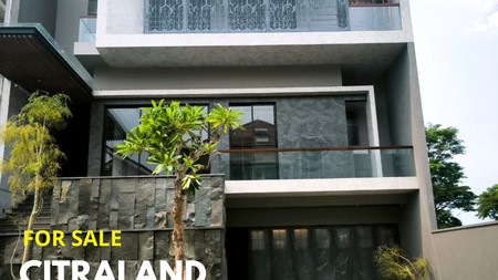 Rumah Baru Gress High Premium Quality Citraland Utama Surabaya Barat 3 Lantai 