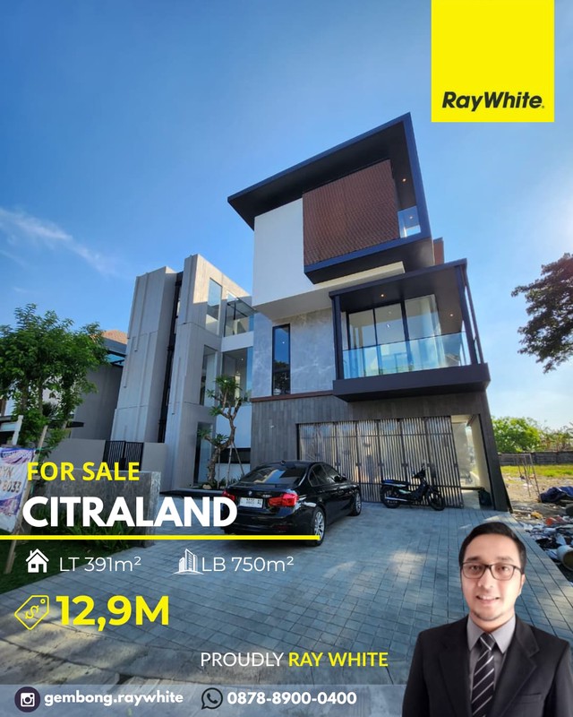 Rumah Mewah Baru Gress Istimewa Waterfront Citraland Surabaya Barat 