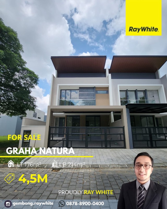 Murah Turun Harga Rumah Graha Natura Surabaya Barat