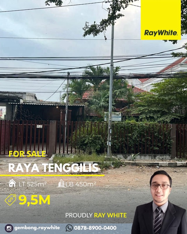 Rumah 0 Jalan Raya Tenggilis Mejoyo area Komersial cocok segala usaha