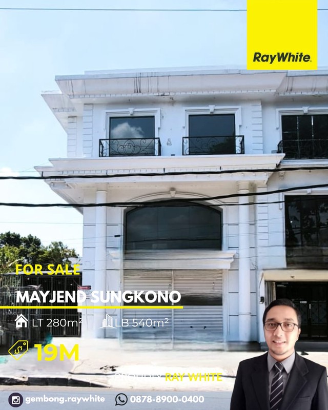 Jual cepat gedung 3 Lantai provate Lift Komersial Area mayjend sungkono Surabaya