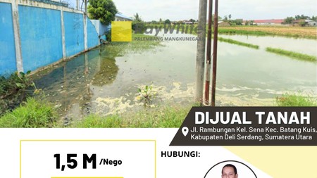 DIJUAL TANAH PINGGIR JALAN