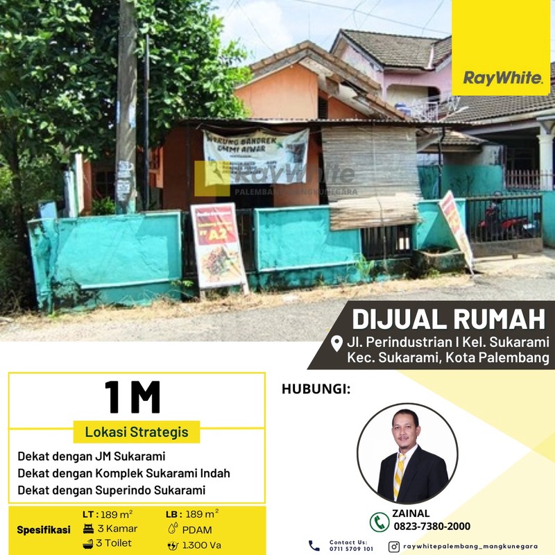DIJUAL RUMAH PINGGIR JALAN AKSES DEKAT PUSAT KOTA
