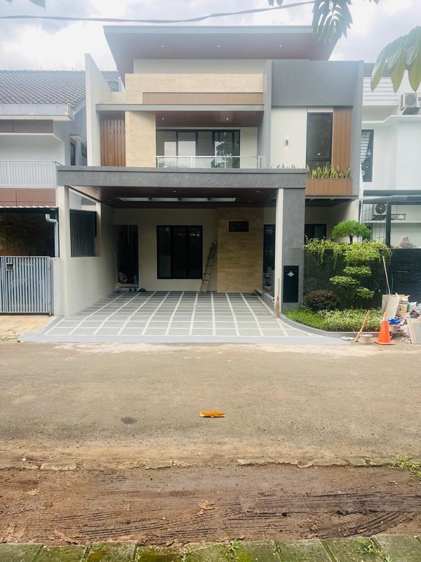 Rumah Baru Modern tropical design Taman Crysant BSD city 