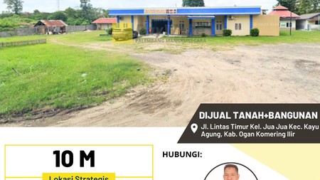 Tanah dan Bangunan dekat Kantor Bupati OKI Kayu Agung