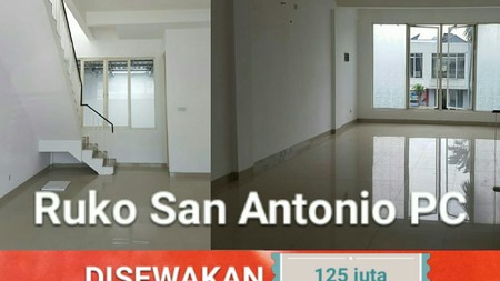 Disewakan Ruko 2 lantai di San Antonio Pakuwon City Surabaya