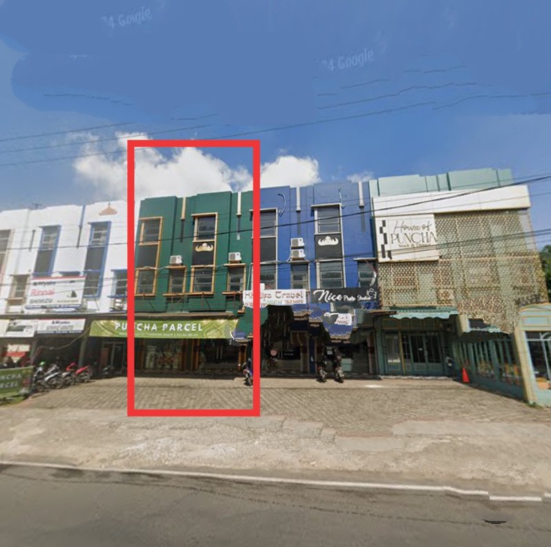 Ruko 2 pintu 3 lantai dijalan Cut Nyakdien kel. Durian Payung Tanjung Karang Pusat, Bandar Lampung (Lampung)