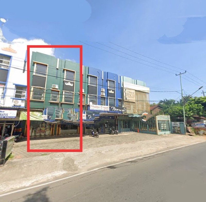 Ruko 2 pintu 3 lantai dijalan Cut Nyakdien kel. Durian Payung Tanjung Karang Pusat, Bandar Lampung (Lampung)