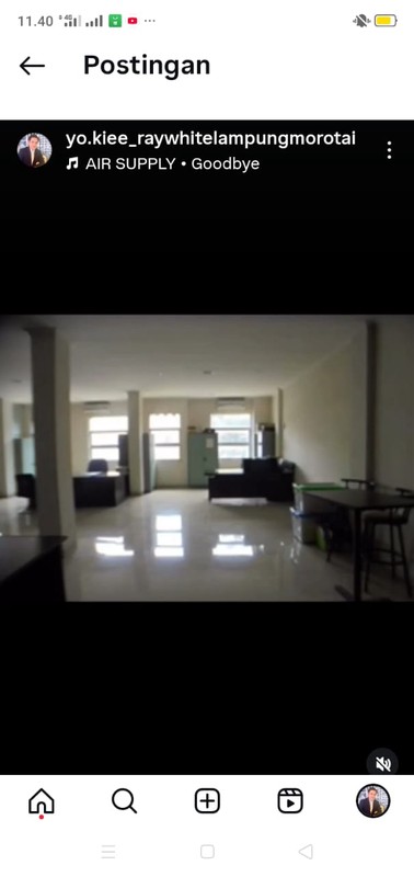 Ruko 2 pintu 3 lantai dijalan Cut Nyakdien kel. Durian Payung Tanjung Karang Pusat, Bandar Lampung (Lampung)