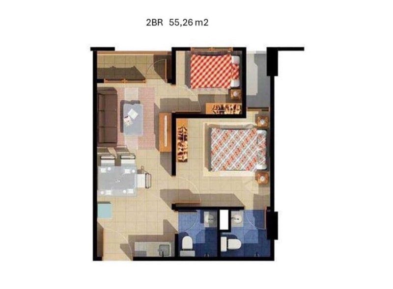 Dijual Apartemen Aspen Fatmawati Tipe 2 Kamar Lokasi Strategis Di Jakarta Selatan 