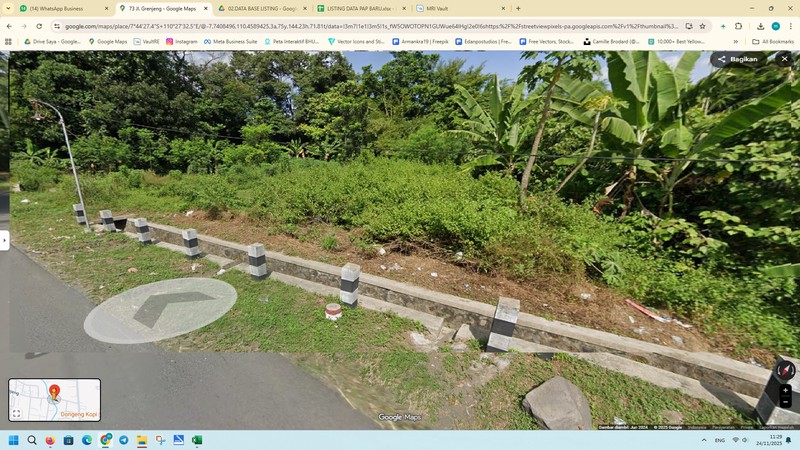 Tanah Luas 2450 Meter Persegi Lokasi Strateis & Potensial di Purwomartani Sleman 