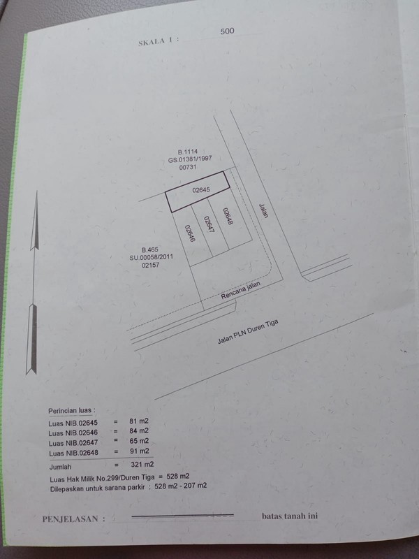 Dijual Ruko di Jalan Duren Tiga Raya Pancoran SHM