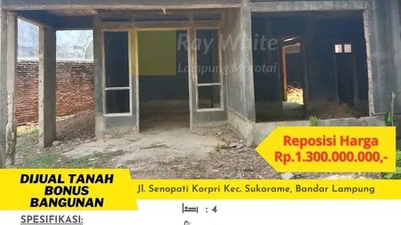 DIJUAL RUMAH DI KORPRI SUKARAME BD LAMPUNG