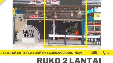 DIJUAL CEPAT RUKO DI JL.URIP SUMOHARJO WAY HALIM KOTA BANDAR LAMPUNG