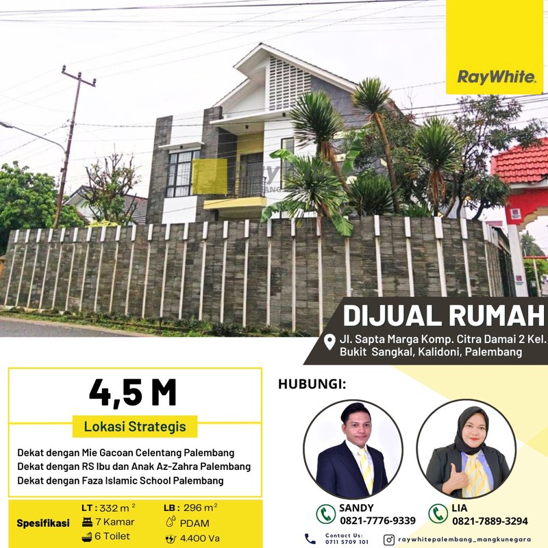 JUAL RUMAH MEWAH PALEMBANG 
