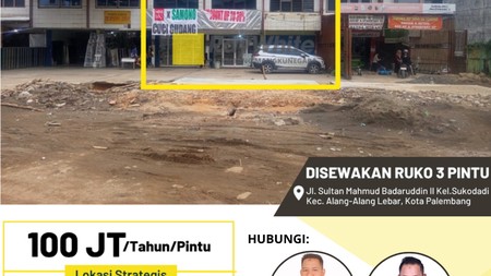 Ruko 3 Pintu KM 12 Palembang