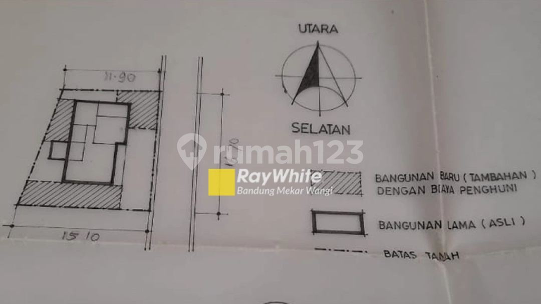 Tanah Bonus Rumah Furnished Sayap Buah Batu (fn)