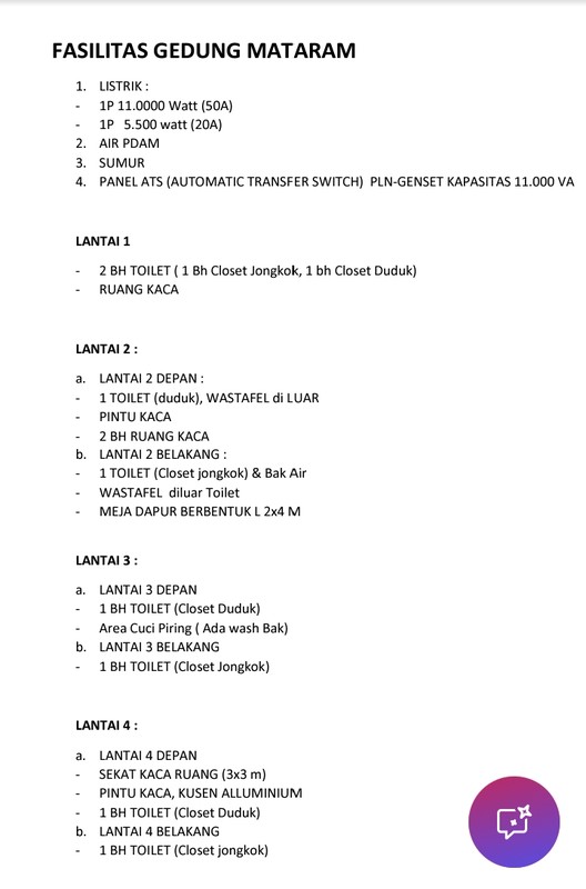 Ruko 4 Lantai Luas Tanah 244m2 di Jalan MT Haryono