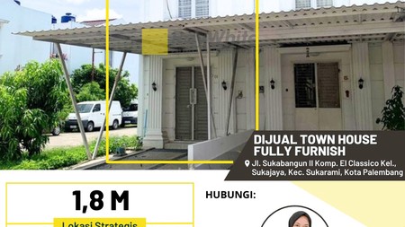 JUAL TOWN HOUSE MEWAH PALEMBANG 