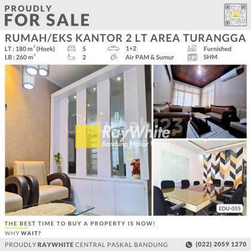 Rumah di Sayap Terusan Martanegaraturangga Bandung, 2Lt Furnished