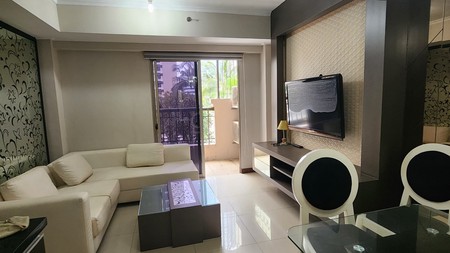 1 587. DISEWAKAN APARTEMEN WATERPLACE TOWER B LANTAI RENDAH FULL FURNISH