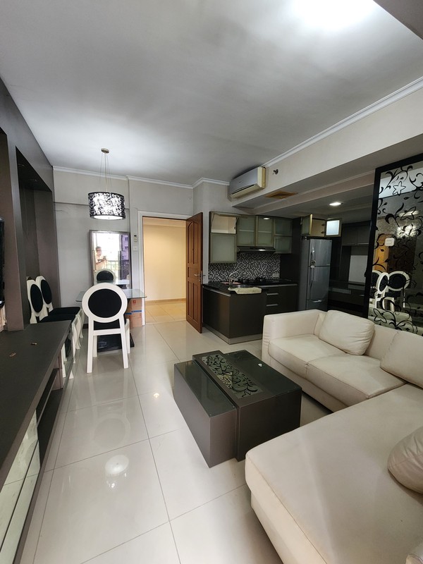 1 587. DISEWAKAN APARTEMEN WATERPLACE TOWER B LANTAI RENDAH FULL FURNISH