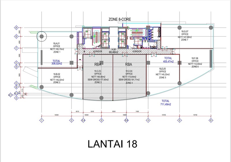 Brand New Office Building  Jl. Letjen S. Parman Slipi Jakarta Barat Lt.18 Zone 5