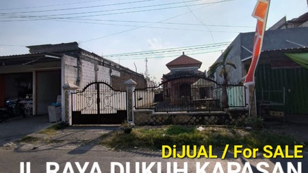 Dijual 1107 m2 Rumah Raya Dukuh Kapasan - area Sambikerep - Jelidro - Surabaya Barat Komersial area cocok buat Segala Usaha dekat Alama Galaxy, GWalk Citraland