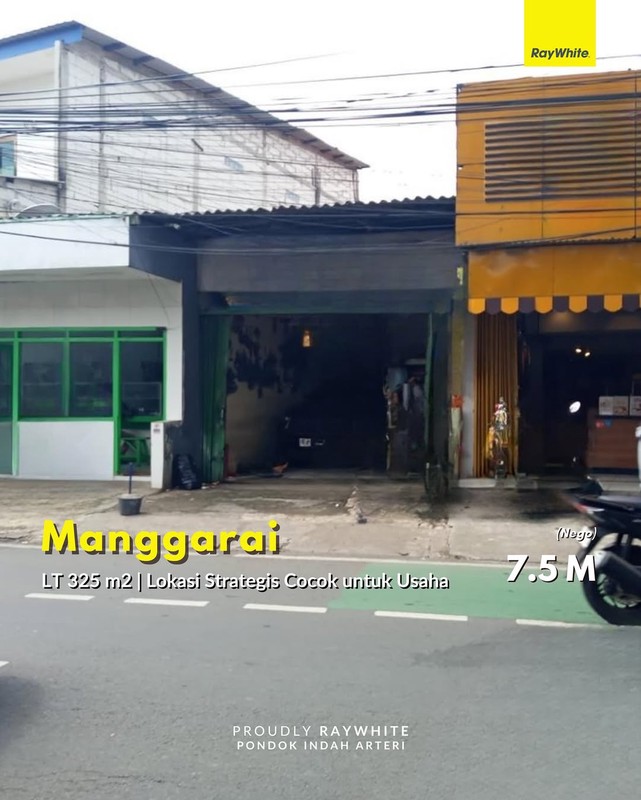 DISEWA CEPAT - Bangunan Usaha Strategis di Jalan Raya Dr. Saharjo, Jakarta Selatan (SHM - Zona Komersial Ungu)