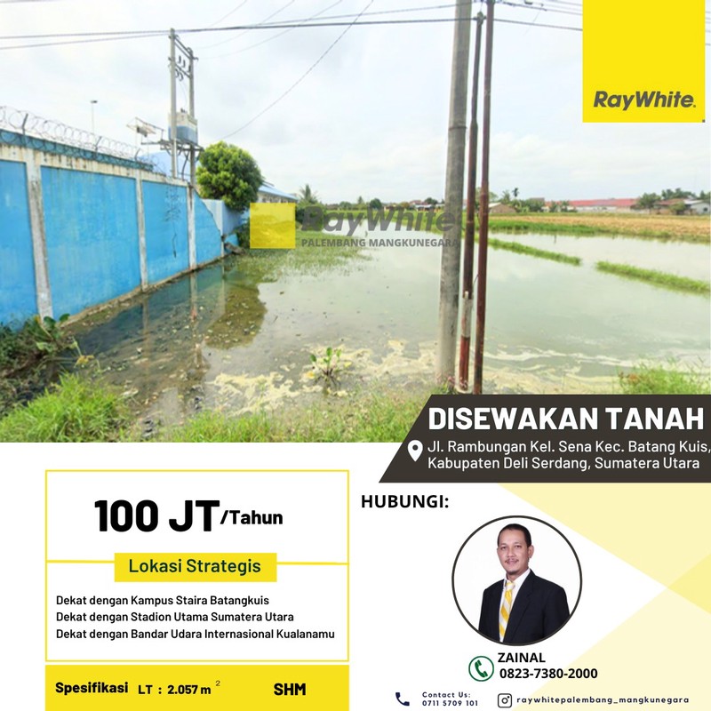 DISEWAKAN TANAH LOKASI STRATEGIS