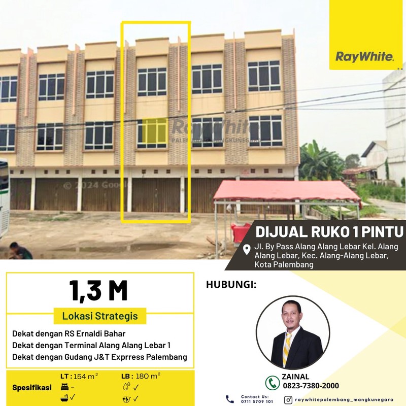 DIJUAL RUKO 1 PINTU 3 LANTAI LOKASI DEKAT PERGUDANGAN