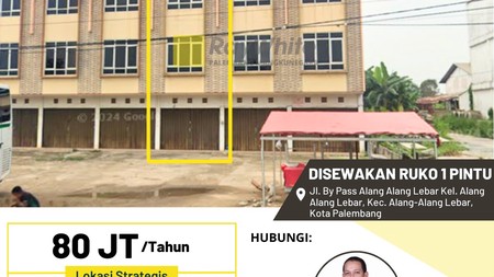 DISEWAKAN RUKO 1 PINTU 3 LANTAI LOKASI DEKAT PERGUDANGAN
