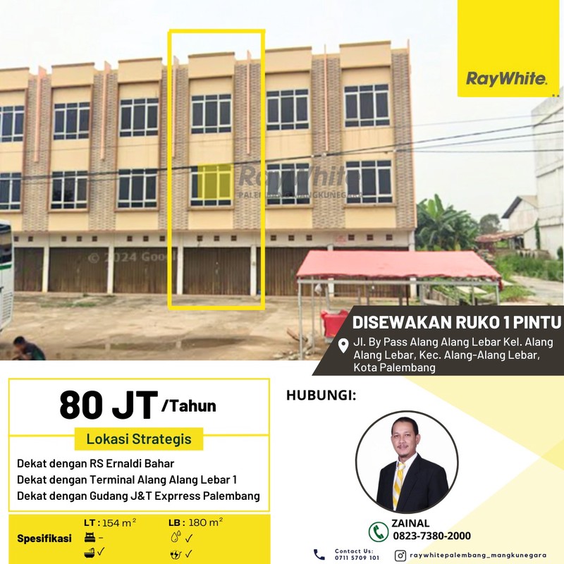 DISEWAKAN RUKO 1 PINTU 3 LANTAI LOKASI DEKAT PERGUDANGAN