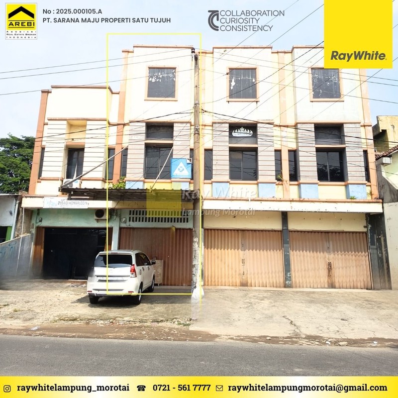 RUKO SEWA LOKASI STRATEGIS WAY HALIM PERMAI BANDAR LAMPUNG