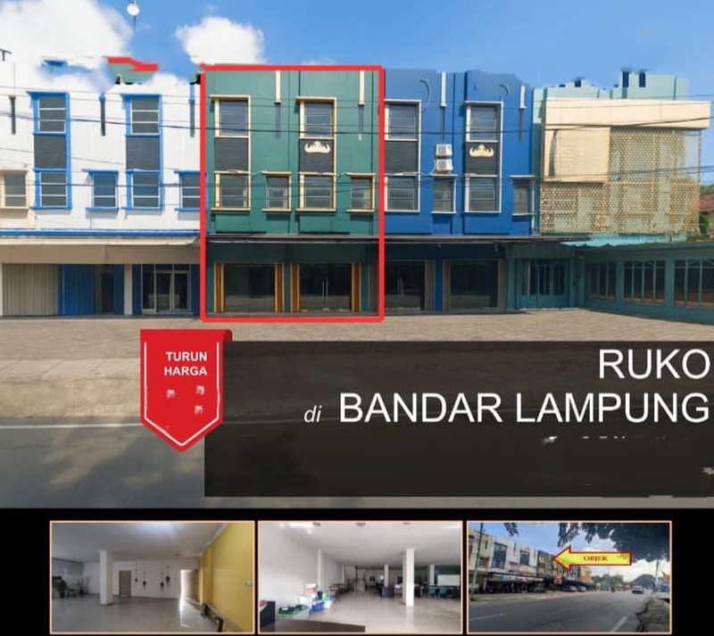 DIJUAL RUKO GANDENG 2 UNIT TANJUNG KARANG PUSAT BANDAR LAMPUNG