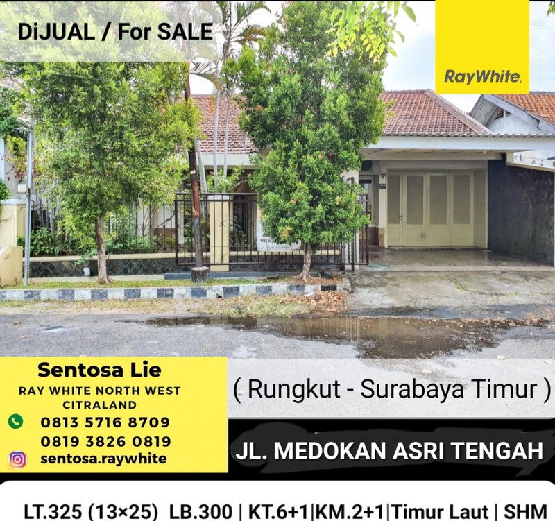 Dijual 325 m2 Rumah Kos kost-an Medokan Asri Tengah - Medokan Ayu - Rungkut Surabaya Timur - Row Jalan 3 Mobil dekat UPN, MERR