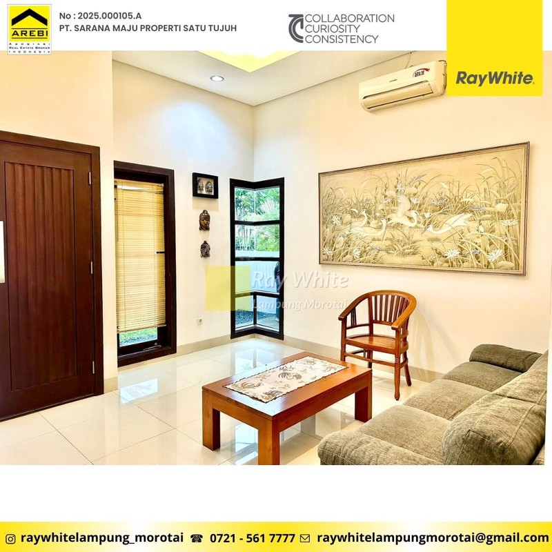 Dijual Rumah 2 lantai Semi Furnish  Villa Citra Way Halim Bandar Lampung