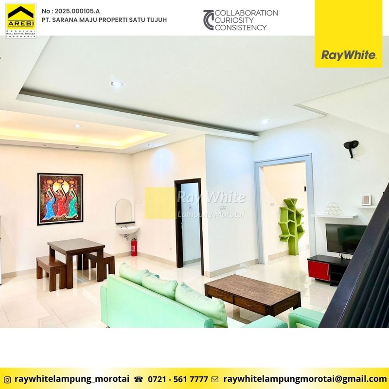 Dijual Rumah 2 lantai Semi Furnish  Villa Citra Way Halim Bandar Lampung